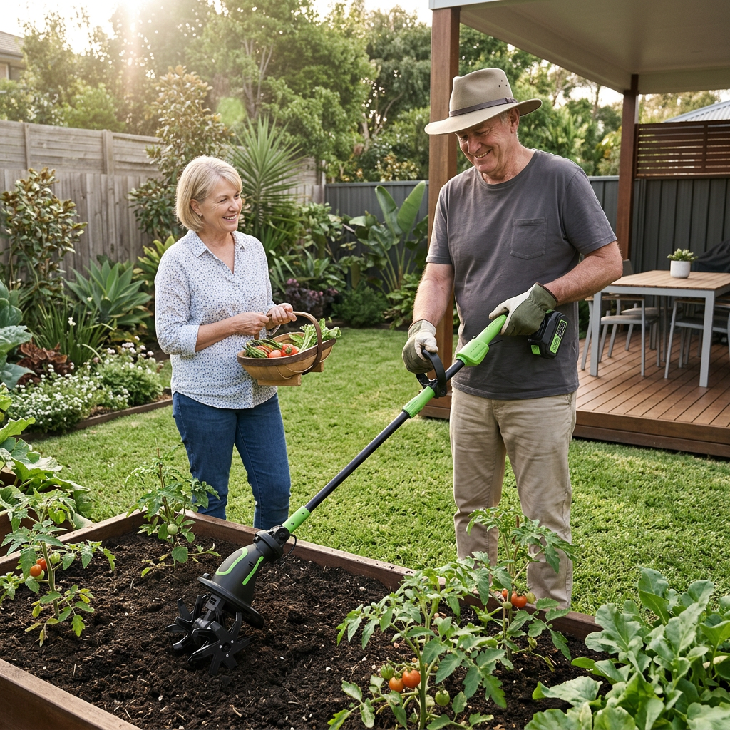 iToolMax™︎ 2-IN-1 Cordless Tiller & Cultivator + 2 FREE batteries