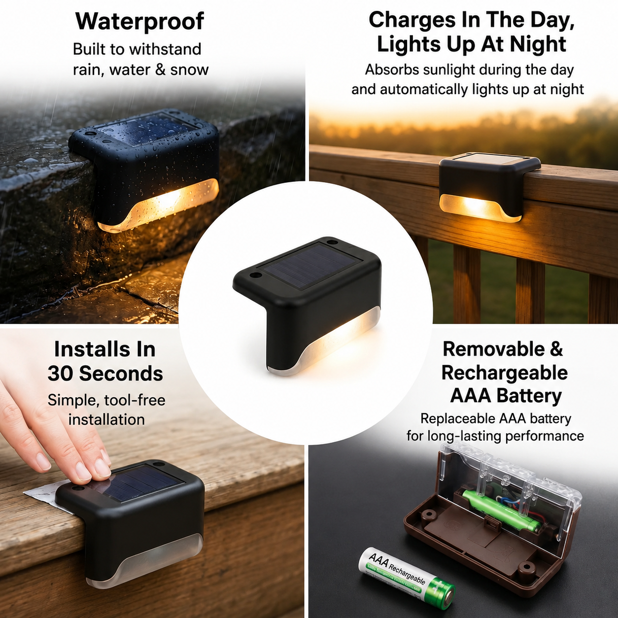 GlowEdge™ Solar Outdoor Lights