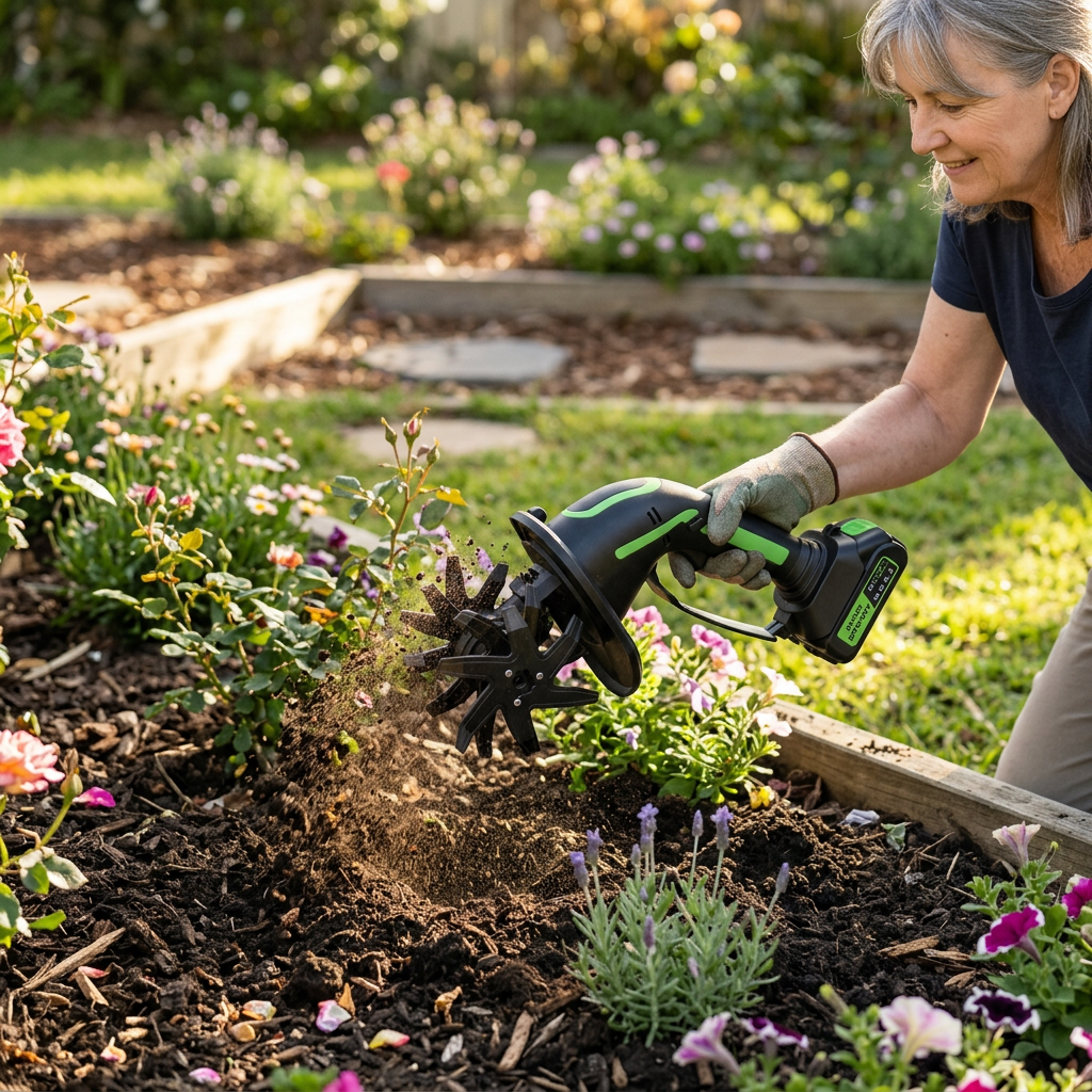 iToolMax™︎ 2-IN-1 Cordless Tiller & Cultivator + 2 FREE batteries