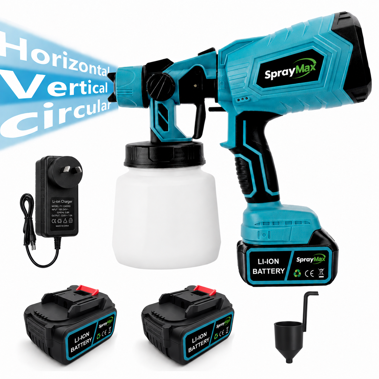 SprayMax™︎ High-pressure Cordless Paint Sprayer + 2 FREE Batteries