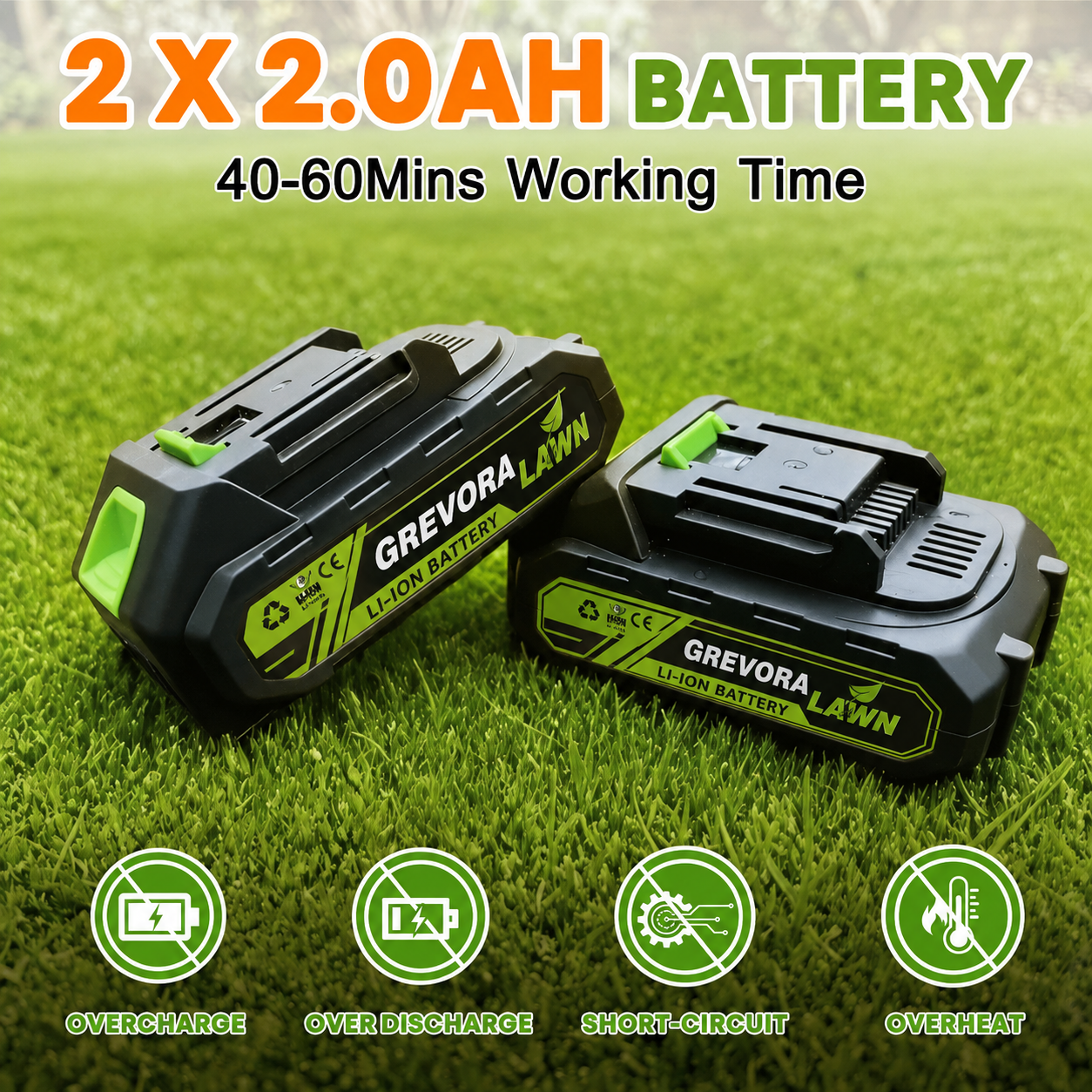 GrevoraLawn™︎ 3-In-1 Cordless Mower, Edger & Trimmer + 2 FREE BATTERIES