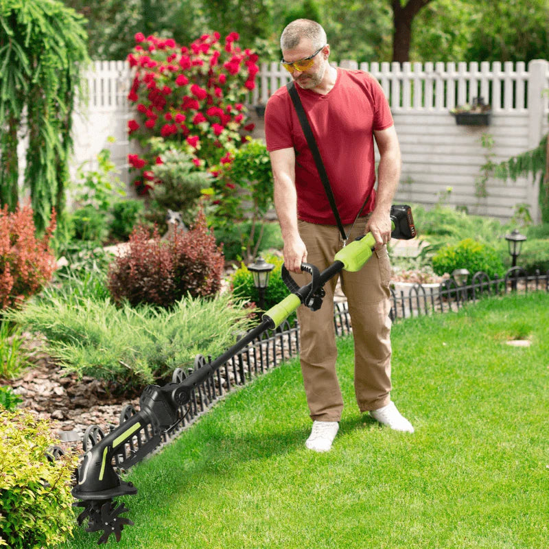 iToolMax™︎ 2-IN-1 Cordless Tiller & Cultivator + 2 FREE batteries
