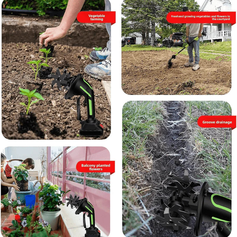 iToolMax™︎ 2-IN-1 Cordless Tiller & Cultivator + 2 FREE batteries
