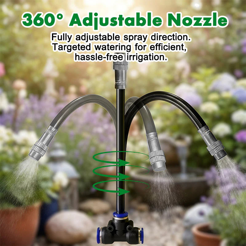 HydraMax™ Drip Irrigation Kit with 360° Flexible Hose