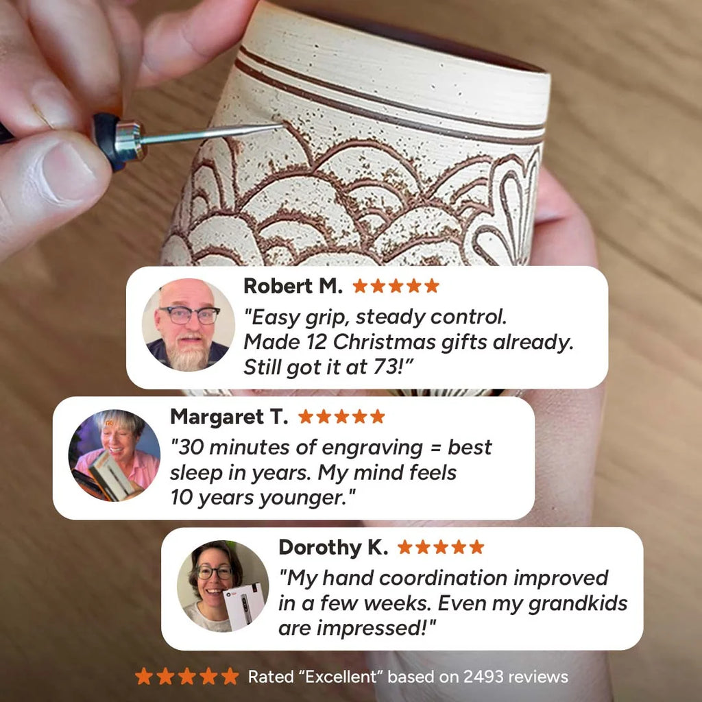 Craftora™ Easy-Grip Cordless Engraving Pen